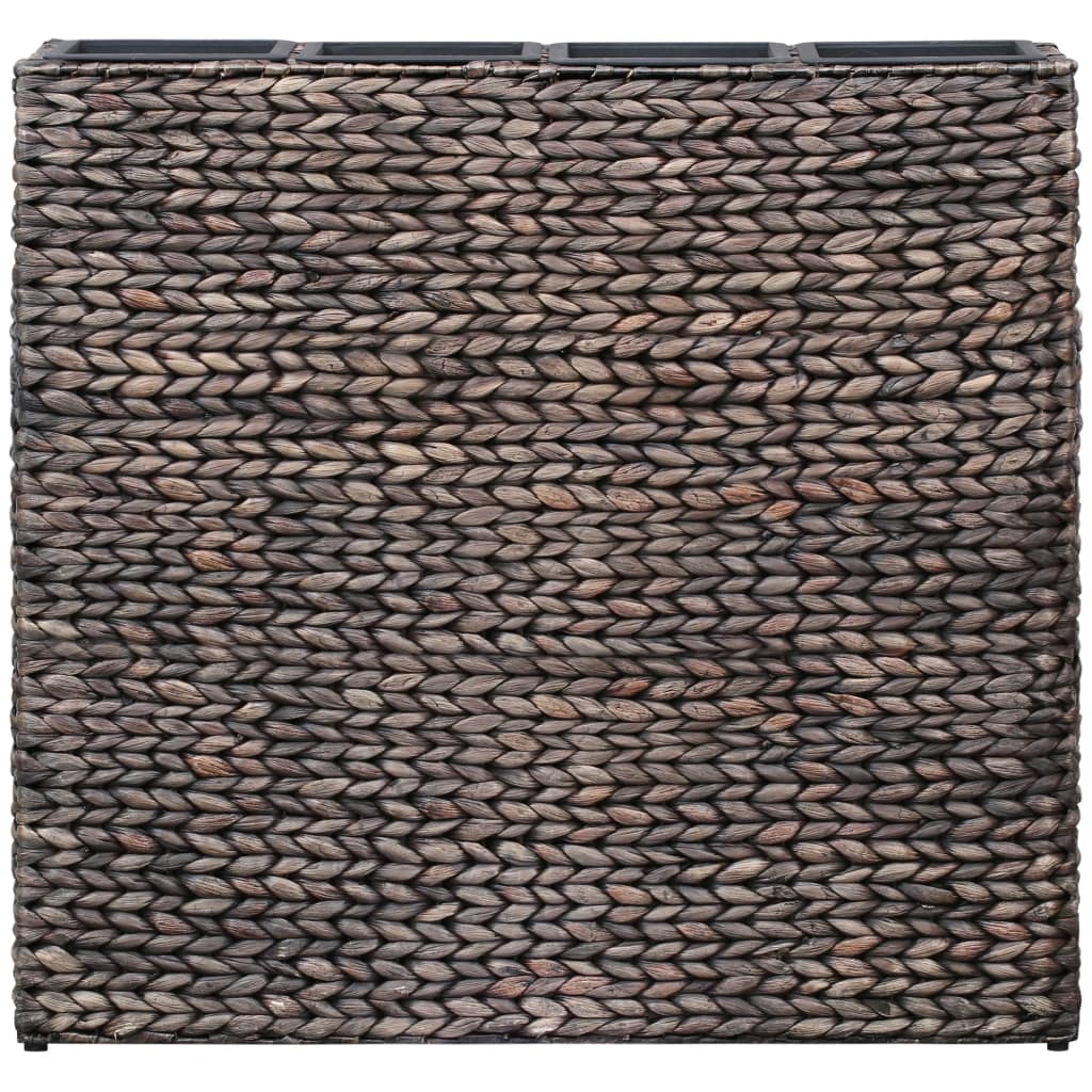 VidaXL Plantenbak verhoogd met 4 potten waterhyacint bruin