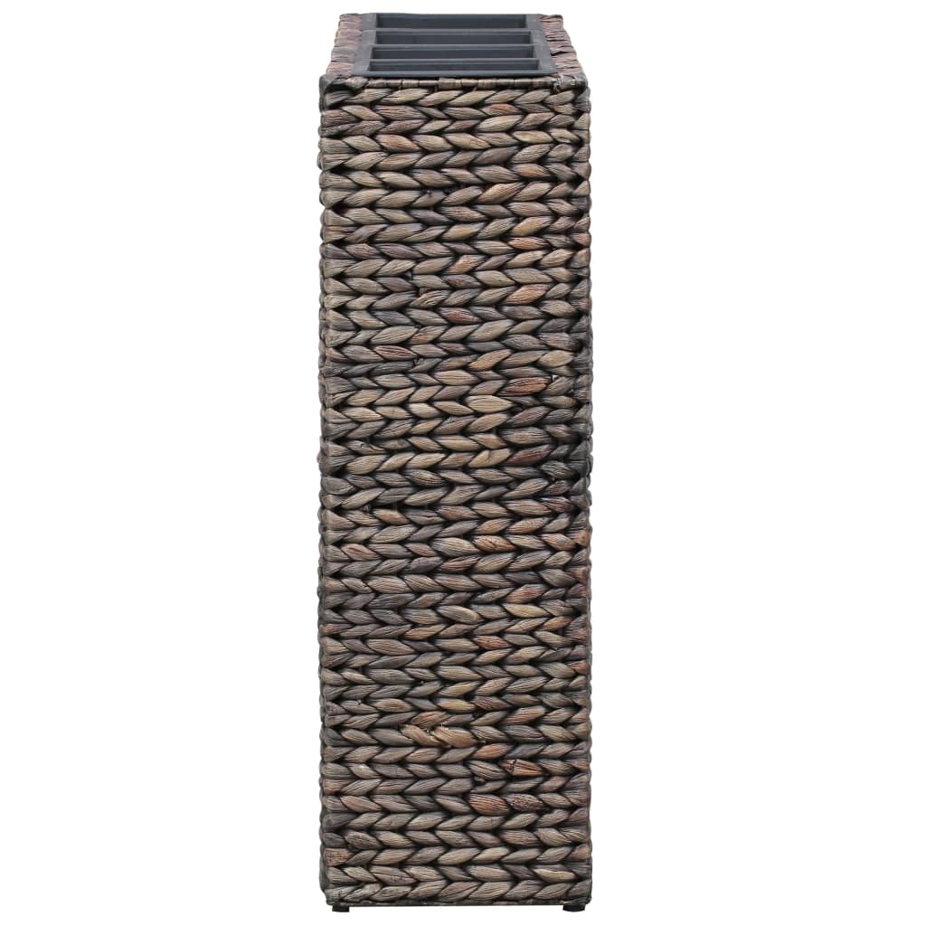 VidaXL Plantenbak verhoogd met 4 potten waterhyacint bruin