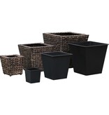 VidaXL Plantenbakken verhoogd 3 st waterhyacint bruin