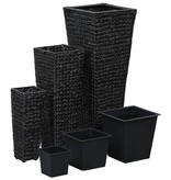 VidaXL Plantenbakken verhoogd 3 st waterhyacint zwart