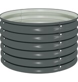 VidaXL Plantenbak verhoogd 80x80x44 cm gegalvaniseerd staal grijs