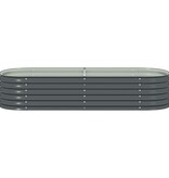 VidaXL Plantenbak verhoogd 240x80x44 cm gegalvaniseerd staal grijs