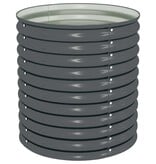 VidaXL Plantenbak verhoogd 80x80x81 cm gegalvaniseerd staal grijs