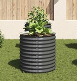 VidaXL Plantenbak verhoogd 80x80x81 cm gegalvaniseerd staal grijs