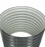 VidaXL Plantenbak verhoogd 80x80x81 cm gegalvaniseerd staal grijs