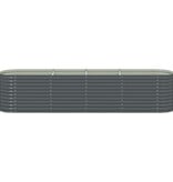 VidaXL Plantenbak verhoogd 400x80x81 cm gegalvaniseerd staal grijs