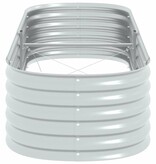 VidaXL Plantenbak verhoogd 240x80x44 cm gegalvaniseerd staal zilver