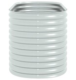 VidaXL Plantenbak verhoogd 160x80x81 cm gegalvaniseerd staal zilver