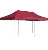VidaXL Partytent professioneel inklapbaar 6x3 m aluminium wijnrood