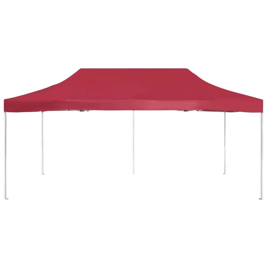 VidaXL Partytent professioneel inklapbaar 6x3 m aluminium wijnrood