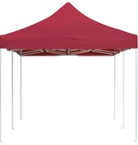 VidaXL Partytent professioneel inklapbaar 6x3 m aluminium wijnrood