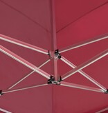 VidaXL Partytent professioneel inklapbaar 6x3 m aluminium wijnrood