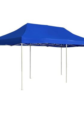 VidaXL Partytent professioneel inklapbaar 6x3 m aluminium blauw