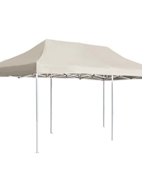 VidaXL Partytent professioneel inklapbaar 6x3 m aluminium crème