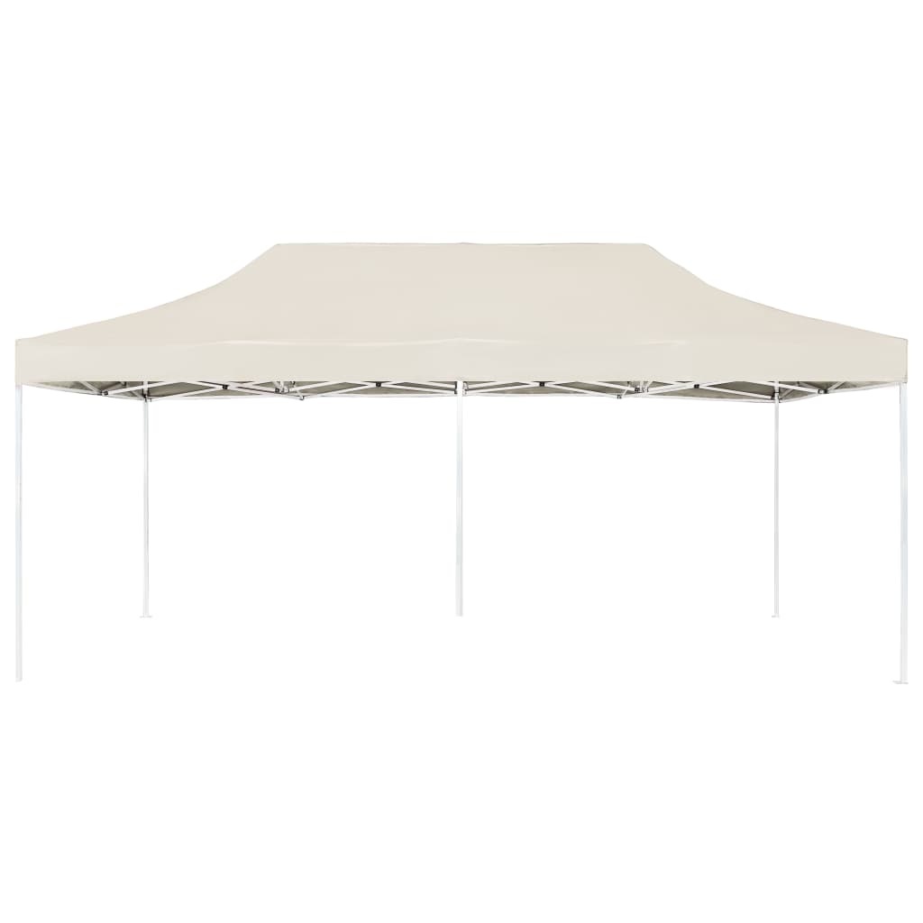 VidaXL Partytent professioneel inklapbaar 6x3 m aluminium crème
