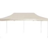 VidaXL Partytent professioneel inklapbaar 6x3 m aluminium crème