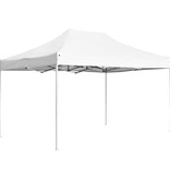 VidaXL Partytent professioneel inklapbaar 4,5x3 m aluminium wit