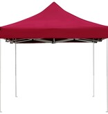 VidaXL Partytent professioneel inklapbaar 4,5x3 m aluminium wijnrood