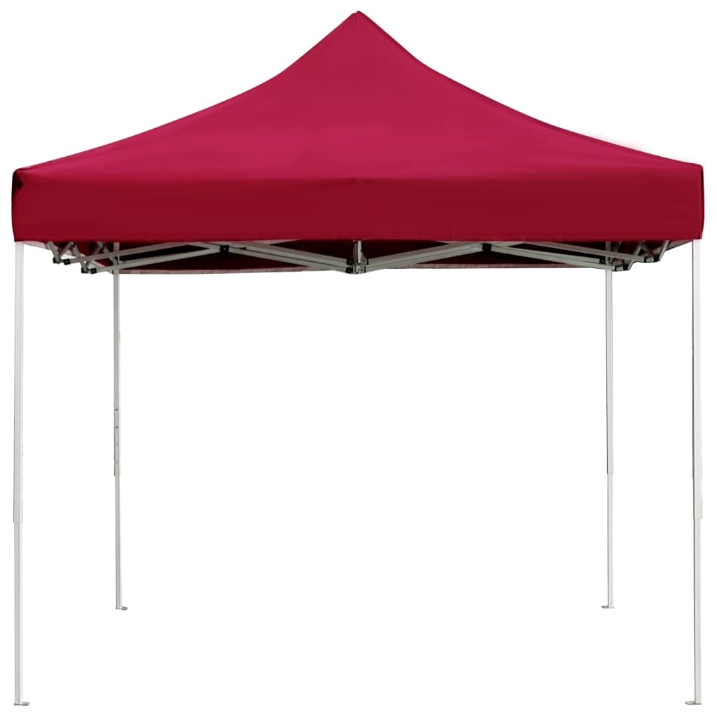 VidaXL Partytent professioneel inklapbaar 4,5x3 m aluminium wijnrood