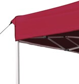 VidaXL Partytent professioneel inklapbaar 4,5x3 m aluminium wijnrood