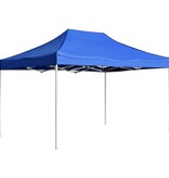 VidaXL Partytent professioneel inklapbaar 4,5x3 m aluminium blauw