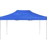 VidaXL Partytent professioneel inklapbaar 4,5x3 m aluminium blauw