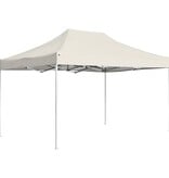VidaXL Partytent professioneel inklapbaar 4,5x3 m aluminium crème
