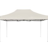 VidaXL Partytent professioneel inklapbaar 4,5x3 m aluminium crème