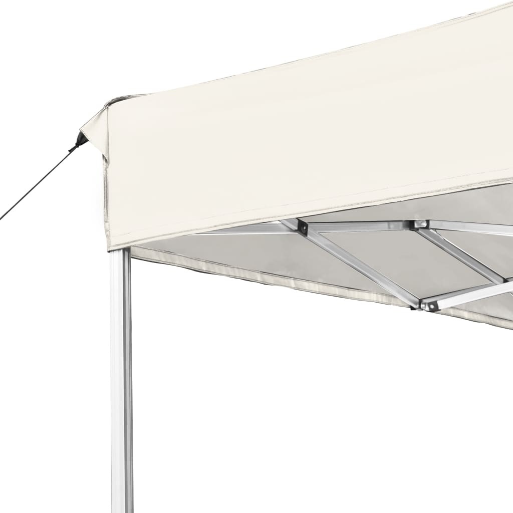 VidaXL Partytent professioneel inklapbaar 4,5x3 m aluminium crème