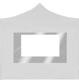 VidaXL Partytent inklapbaar met wanden 3x3 m aluminium wit