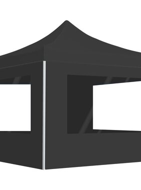 VidaXL Partytent inklapbaar met wanden 3x3 m aluminium antraciet