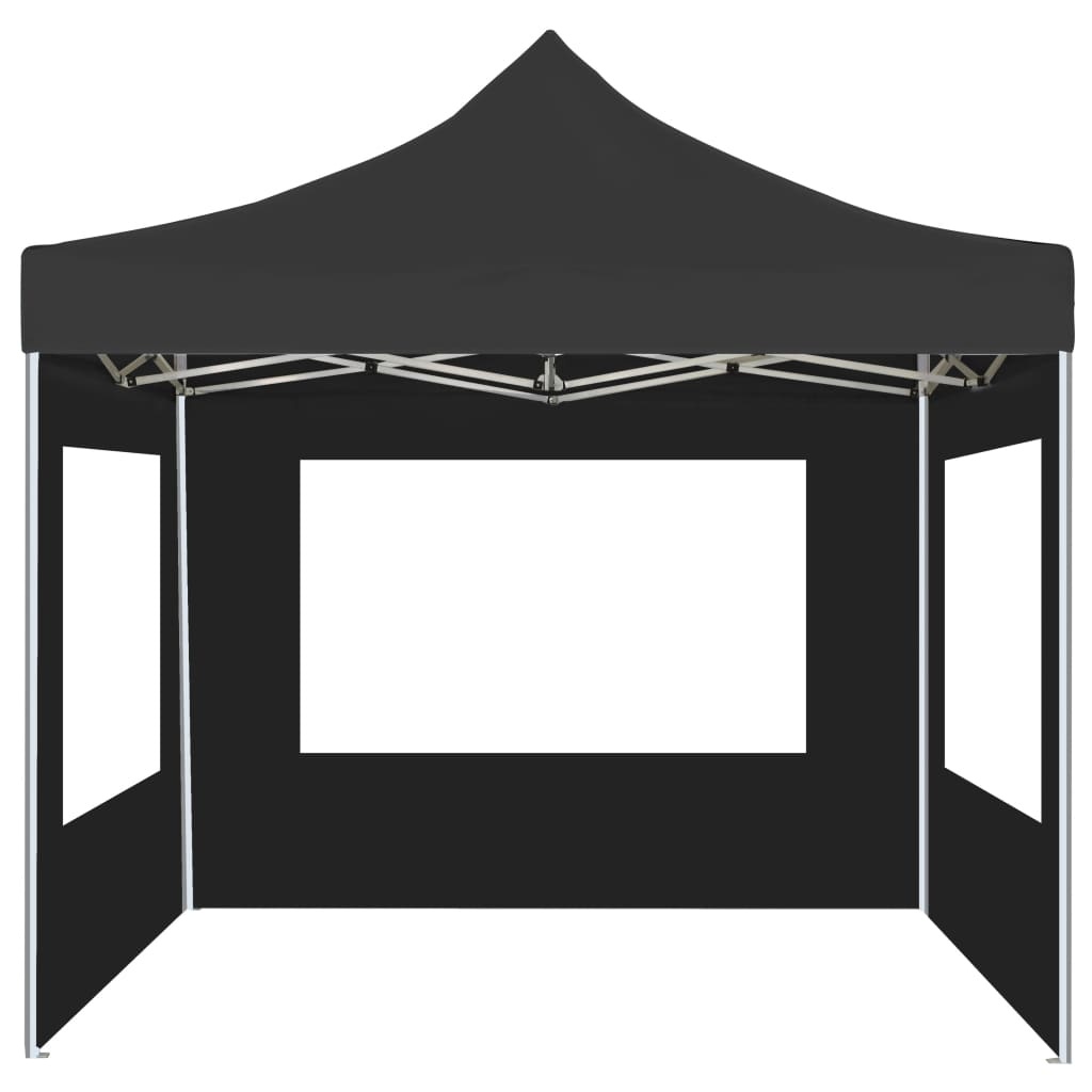 VidaXL Partytent inklapbaar met wanden 3x3 m aluminium antraciet
