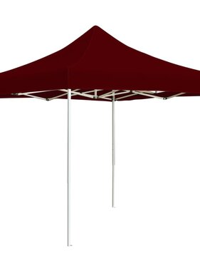 VidaXL Partytent professioneel inklapbaar 3x3 m aluminium wijnrood