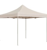 VidaXL Partytent professioneel inklapbaar 3x3 m aluminium crème