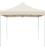VidaXL Partytent professioneel inklapbaar 3x3 m aluminium crème
