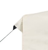 VidaXL Partytent professioneel inklapbaar 3x3 m aluminium crème