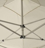 VidaXL Partytent professioneel inklapbaar 3x3 m aluminium crème