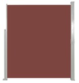 VidaXL Zijluifel uittrekbaar 160x500 cm bruin