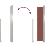 VidaXL Zijluifel uittrekbaar 160x500 cm bruin