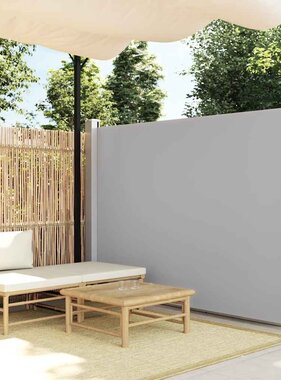 VidaXL Windscherm uittrekbaar 160x500 cm grijs