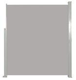 VidaXL Windscherm uittrekbaar 160x500 cm grijs