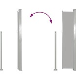 VidaXL Windscherm uittrekbaar 160x500 cm grijs
