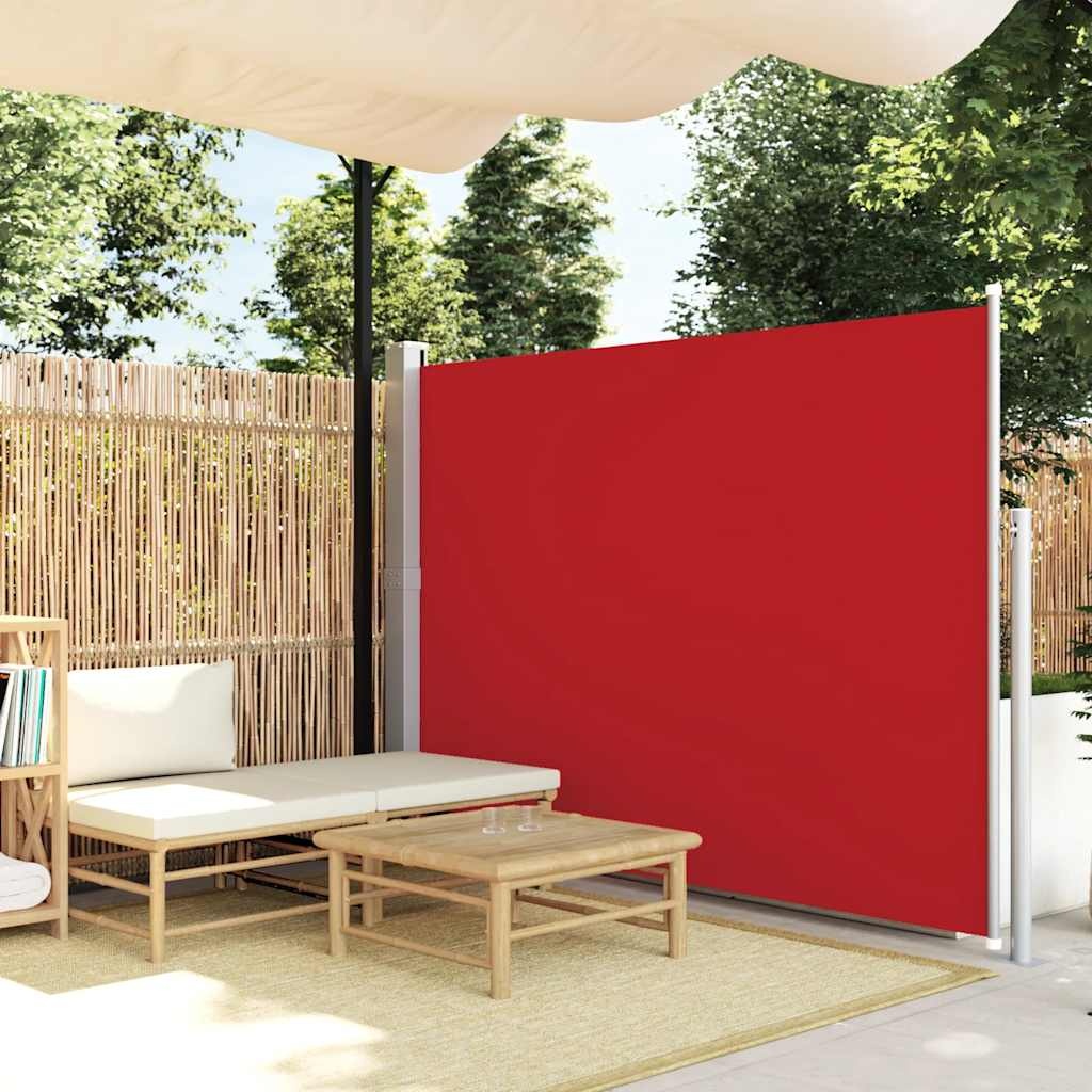 VidaXL Windscherm uittrekbaar 160x500 cm rood
