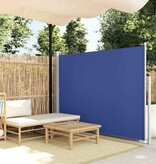 VidaXL Windscherm uittrekbaar 160x500 cm blauw