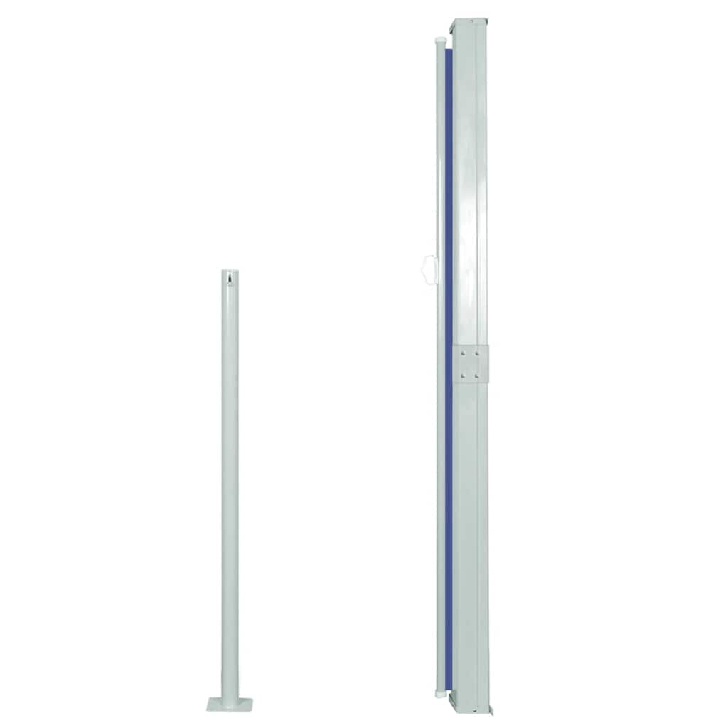VidaXL Windscherm uittrekbaar 160x500 cm blauw
