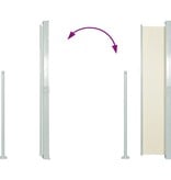 VidaXL Windscherm uittrekbaar 160x500 cm crème