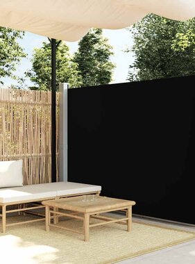 VidaXL Windscherm uittrekbaar 160x500 cm blauw