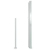 VidaXL Windscherm uittrekbaar 160x500 cm blauw