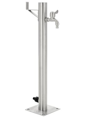 VidaXL Tuinwaterkolom rond 65 cm roestvrij staal