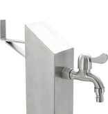 VidaXL Tuinwaterkolom vierkant 95 cm roestvrij staal